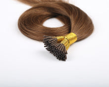 Load image into Gallery viewer, Natural Black (#1B) Keratin I Tip Hair Extensions