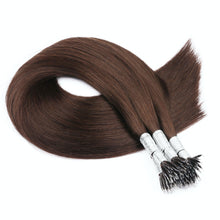 Load image into Gallery viewer, Dark Brown (#2) Nano Ring Hair Extensions