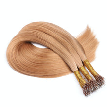 Load image into Gallery viewer, Red Blonde (#27) Nano Ring Hair Extensions
