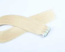 Load image into Gallery viewer, Light Blonde (#60) Tape In Hair Extensions