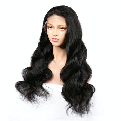 AFW-0017 Long Wavy Pre-plucked Natural Hair Wig