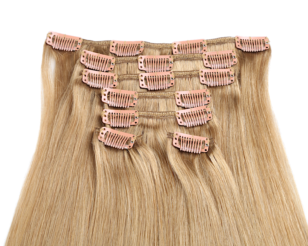 Ash Blonde (#16) - Clip In Hair Extensions