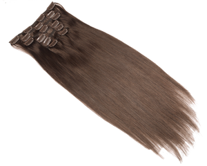 Medium Brown (#4) - Clip In Hair Extensions