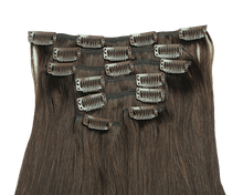 Load image into Gallery viewer, Medium Brown (#4) - Clip In Hair Extensions