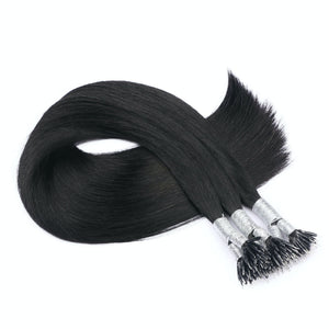 black nano hair extensions