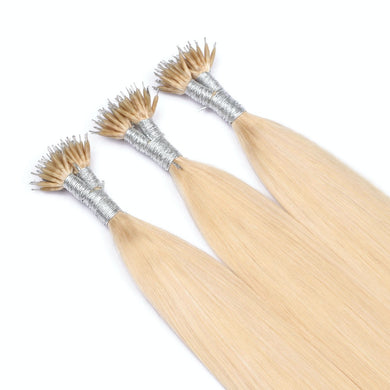 Gloden Blonde (#613) Nano Ring Hair Extensions