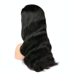 AFW-0017 Long Wavy Pre-plucked Natural Hair Wig