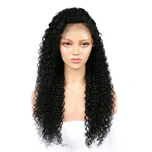 AFW-0051 Long Curly Human Hair HD Lace Wigs