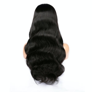 AFW-0017 Long Wavy Pre-plucked Natural Hair Wig