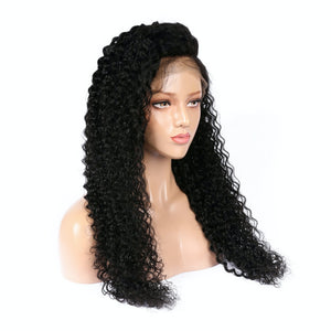 AFW-0051 Long Curly Human Hair HD Lace Wigs