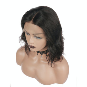 AFW-1458 Hand Tied Short Wavy Lace Wigs