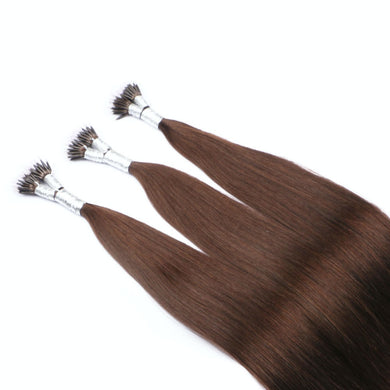 Dark Brown (#2) Nano Ring Hair Extensions