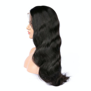 AFW-0017 Long Wavy Pre-plucked Natural Hair Wig