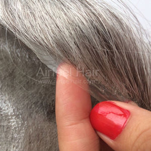 ultra thin poly hair piece hairline