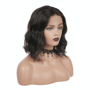 AFW-1458 Hand Tied Short Wavy Lace Wigs