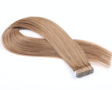 Ash Brown (#8) Tape In Hair Extensions