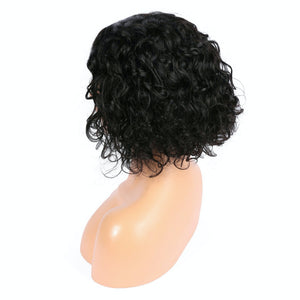 AFW-2492 Short Curly Pre-Plucked Hairline Lace Wigs