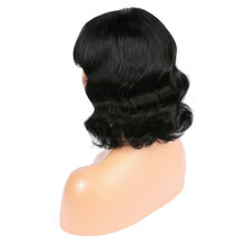 Load image into Gallery viewer, AFW-2505 Short Wavy Hand-tied Wigs With Bangs