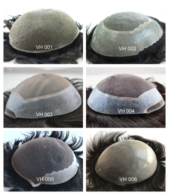 Virgin Hair Replacement System, Natural Color Not Bleached Or Dyed